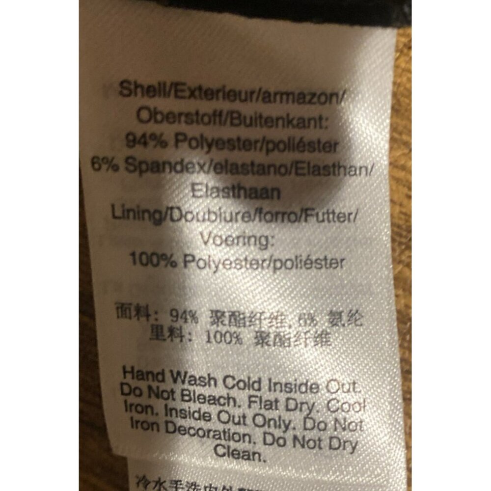 DKNY Knit Dress Womens 16 Combo Metallic Sleeve Stretch Career Professional - Picture 12 of 13